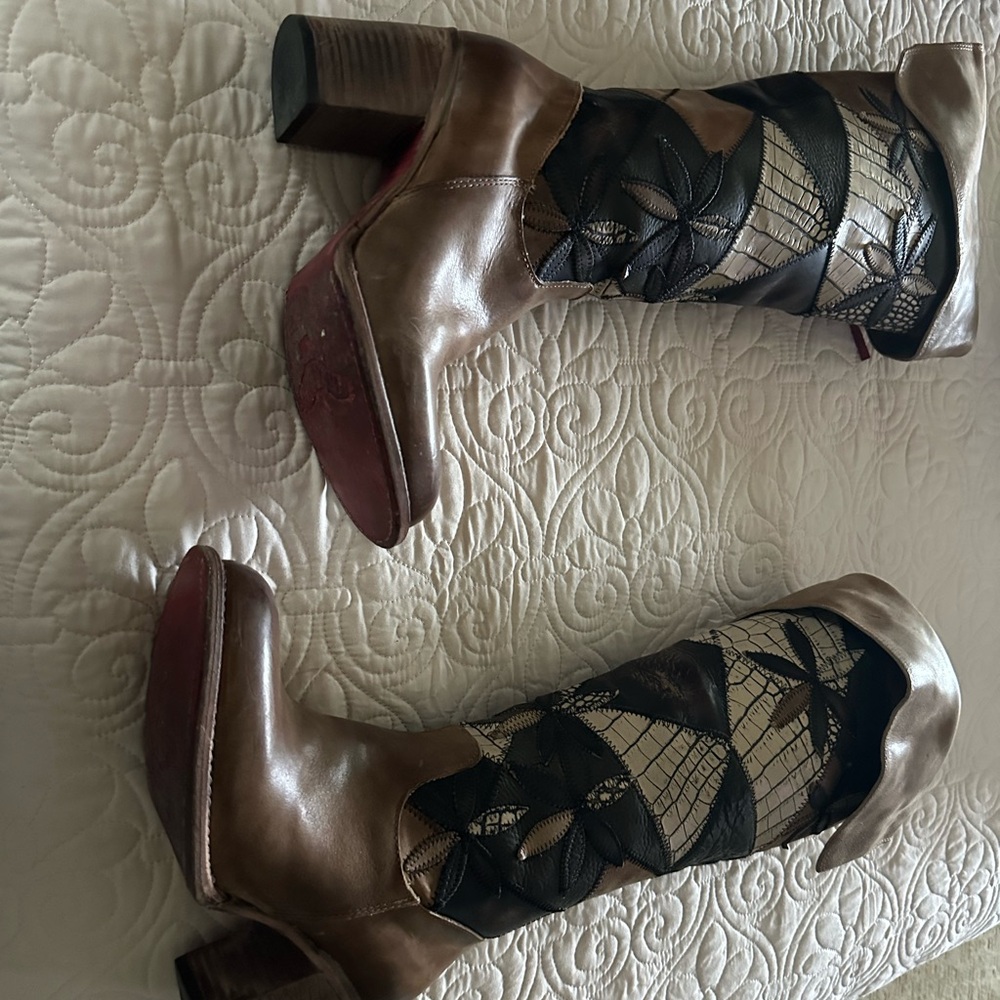 Freebird by Steven Brown and Black Heeled Boots